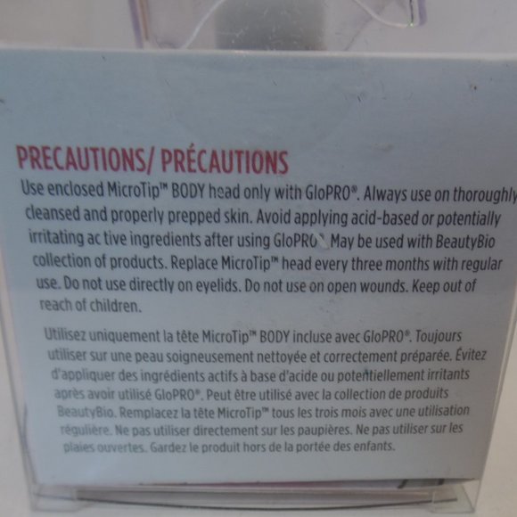BeautyBio GloPRO Body Microtip Attachment Head White - Sealed New In Box - Picture 3 of 7